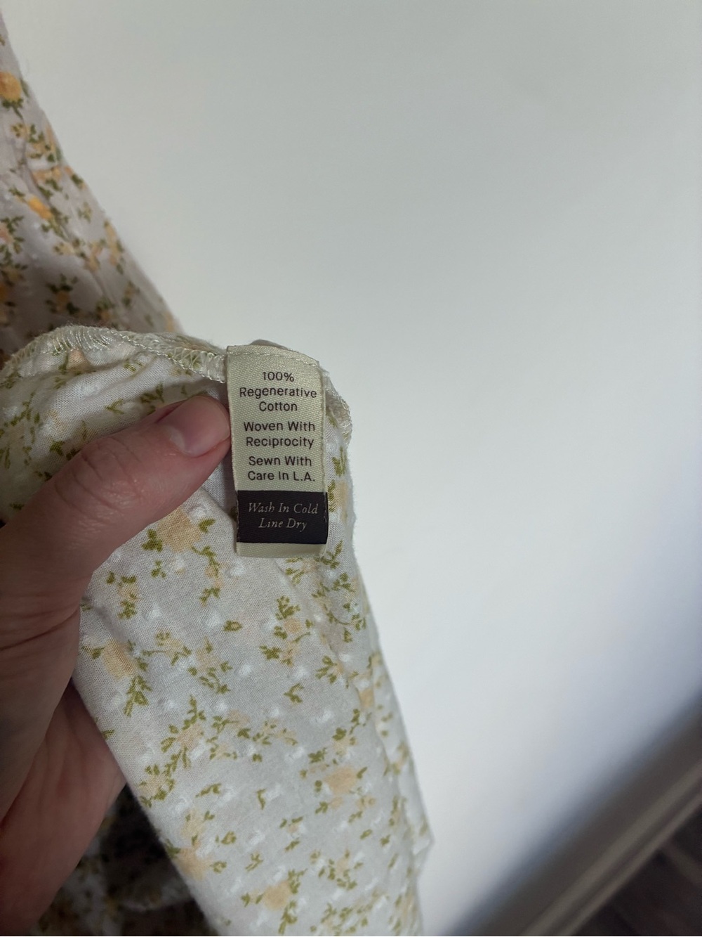 Christy Dawn Cream Midi Dress with Yellow Floral Print - Dawn Dress - Sun Spray - Picture 6 of 7